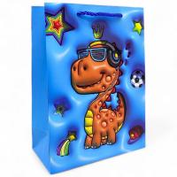 Пакет подарунковий Тваринки (24х17,7 см), синій MIC C67052