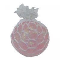 Іграшка-антистрес з блискітками Mesh Squish Ball: Ніжність (рожевий) MIC KA-23-62