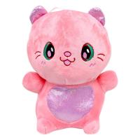 Мʼяка іграшка кольоровий котик 22 см (РОЖЕВИЙ) MIC KA-23-5339