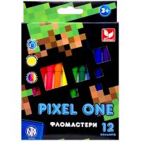 Фломастери Pixel One, 12 кольорів школярик 314022001-UA