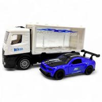 Вантажівка інерц. (Поліція) з метал машинкою (Ford Mustang) MIC 786-201C/202C