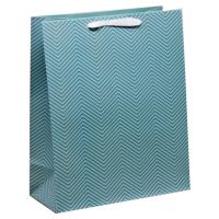 Пакет подарунковий 260 х 127 х 324 мм бірюзовий Malevaro 23-E-W-138