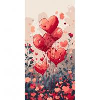 Картина за номерами "Повітряні серця" 16517-AC 40х80 см