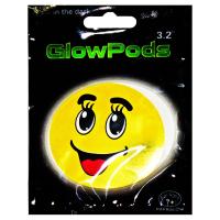 Неоновий смайлик наліпка Посмішка, 10 см papaglow SV34