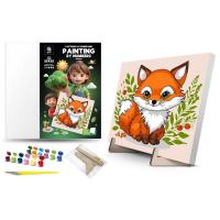 Картина по номерах на підставці Лисичка (25х25 см) qbee QB900-066