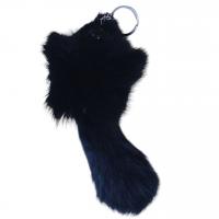 Мʼякий хутряний брелок Бурундук (антрацит) MIC sa540