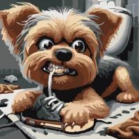 Картина за номерами Бешкетник 30х30 см Art Story AS2220