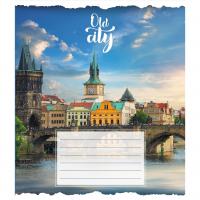 Зошит загальний "Старе місто" 096-630039K-5 в клітинку, 96 аркушів
