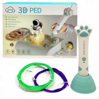 Іграшка 3D ручка (Зелена) (підставка, 3 кольори пластика в комплекті) MIC T66-35A/36A