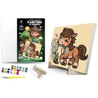 Картина по номерах на підставці Конячка (25х25 см) qbee QB900-002