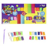 Набір для ліплення Air Clay + Bubble Clay 12 шт + 12 шт (укр) Dankotoys ARBB-02-01U