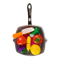 Іграшкові продукти на липучках 3016C зі сковородою  З лимоном