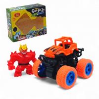 Антистрес тягнучка Goo Jit Zu mini герой + машинка помаранчева MIC C13605