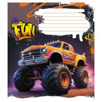 Зошит учнівський "Монстр трак" 024-550238K-1 в клітинку, 24 аркуші