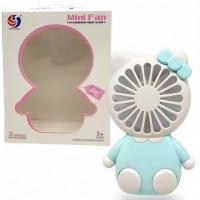 Вентилятор  в коробці, зі світлом (блакитний) MIC 1201A