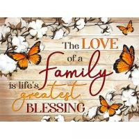 Алмазна мозаїка Сімʼя - наше благословення 30х40 см Strateg HEG87078