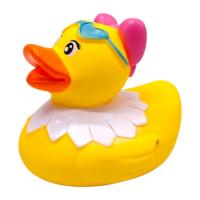 ІГРАШКА ДЛЯ ВАННИ, ГУМОВА КАЧЕНЯ (РОЖЕВИЙ БАНТ) MIC P599-118