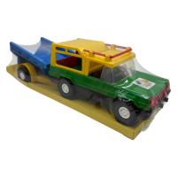 Машина Мерс з коневози (зелений + синій причеп) Wader 39006