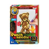Килимова вишивка Punch needle: Мишка з квіточкою PN-01-01 Dankotoys PN-01-01,02,0