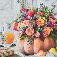 Алмазна мозаїка Осіння композиція 30х30 см Strateg HEE13818