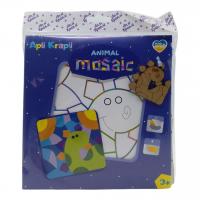 Мозаїка дитяча з фоамірану Динозаврик, 20х20 см Аплі Краплі МД-04