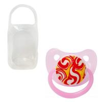 Пустушка силіконова, рожева Lindo А 32/6-12