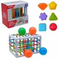 Розвивальна гра сортер, фігури, кульки, 13 елементів HUANGER HE0289