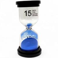 Пісочний годинник на 15 хв, висота - 10 см (блакитний) MIC X2-05