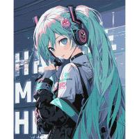 Картина за номерами Аніме. Музика - мій світ 40х50 см Ідейка KHO8393