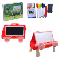 Дошка-столик для малювання 2 в 1 (червоний) MIN SHENG 6686A-09863