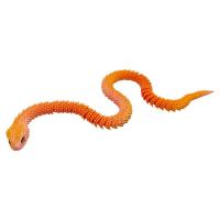 Іграшка рухлива 3D Змія 60см (ПОМАРАНЧЕВА) MIC 43183