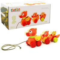 Дерев'яна каталка Мандруючі Каченята Cubika 13722