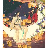 Картина по номерах аніме  Благословення небожителів 40х50 см Riviera Blanca RB-1011