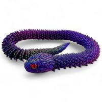 Змія 3d друк, 44 см (вид 2, мікс) MIC (D-012) MIC D-012