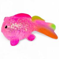 Антистрес жуйка-тягучка Рибка 10 см (рожевий) MIC MS-24--8-1017
