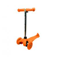 Самокат дитячий 3-х колісний  SC20101 колеса, що світяться Помаранчевий