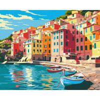 Картина по номерах Сонячне місто 40х50 см Ідейка KHO2784