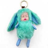 Брелок хутряний Пупсик-вушка (20 см), мʼятний MIC 5318ЛК