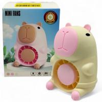 Дитячий вентилятор Капібара USB 11 см (білий) MIC KA-23-4778