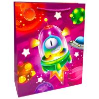 Пакет подарунковий, 32х26х10 см КОСМОС (ВИД 1) MIC C67099
