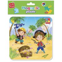 Мʼякі магнітні пазли Малюк зможе: Пірати (15 елем) Vladi Toys VT3204-20