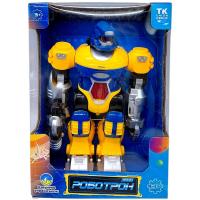 Робот Роботрон (укр), ходить, світло, звук, в коробці (ЖОВТО-СИНІЙ) TK Group 16785