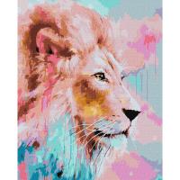Картина за номерами Рожевий Лев  Ідейка KHO4399