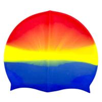 Шапочка для плавання силіконова, у пакеті (ЧЕРВОНО-СИНЯ) MIC G26497