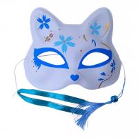 Маска карнавальна пластикова Лисичка, блакитна MIC MS-FOX