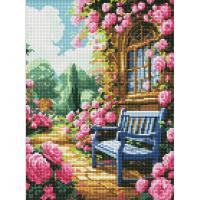 Алмазна мозаїка без підрамника "Квітковий сад" AMC7900, 30х40 см
