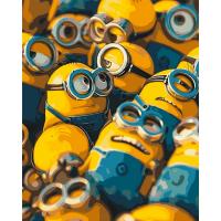 Картина по номерах Жовті посіпаки 40х50 см Origami LW3400