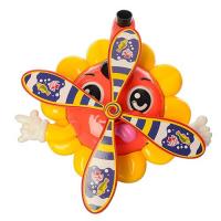 Дитяча каталка на палиці "Квіточка" 363(Yellow-Orange) рухомі деталі