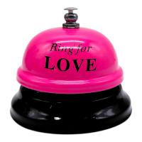 Дзвіночок настільний  LOVE (РОЖЕВИЙ) MIC PR2368