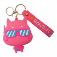 Гаманець-монетниця, силіконовий, Котик, рожевий MIC C68962